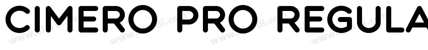 Cimero Pro Regular字体转换